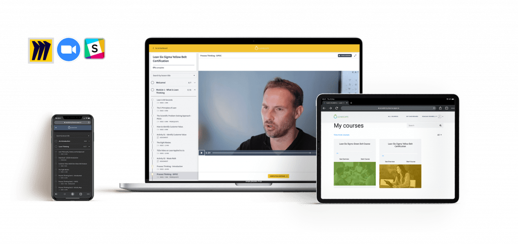 Leanscape Lean Academy Courses with Logo