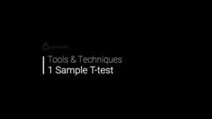 1 Sample T Test Six Sigma Toolkit