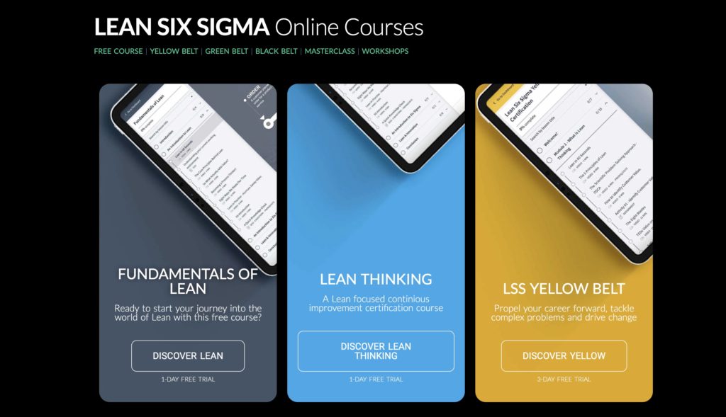 Lean Six Sigma Courses